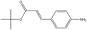 TERT-BUTYL (2E)-3-(4-AMINOPHENYL)ACRYLATE Structural