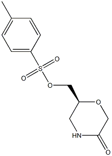 TOLUENE-4-SULFONIC ACID 5-OXO-MORPHOLIN-2-YL-(S)-METHYL ESTER Structural