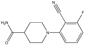 1-(2-cyano-3-fluorophenyl)piperidine-4-carboxamide