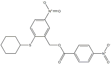 2-(cyclohexylsulfanyl)-5-nitrobenzyl 4-nitrobenzenecarboxylate