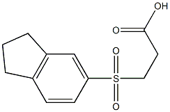 3-(2,3-dihydro-1H-inden-5-ylsulfonyl)propanoic acid Structural