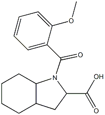 1-(2-methoxybenzoyl)octahydro-1H-indole-2-carboxylic acid Structural