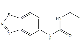 N-(1,2,3-benzothiadiazol-5-yl)-N'-isopropylurea Structural