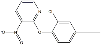 2-[4-(tert-butyl)-2-chlorophenoxy]-3-nitropyridine Structural