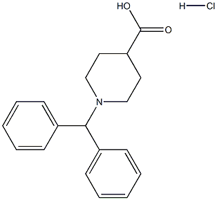 1-Benzhydrylpiperidine-4-Carboxylic Acid Hydrochloride Structural