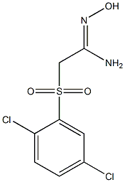 (1Z)-2-[(2,5-dichlorophenyl)sulfonyl]-N'-hydroxyethanimidamide Structural