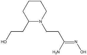 (1Z)-N'-hydroxy-3-[2-(2-hydroxyethyl)piperidin-1-yl]propanimidamide Structural