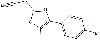 [4-(4-bromophenyl)-5-methyl-1,3-thiazol-2-yl]acetonitrile