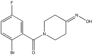 1-(2-bromo-5-fluorobenzoyl)piperidin-4-one oxime