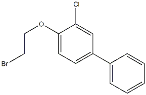 1-(2-bromoethoxy)-2-chloro-4-phenylbenzene Structural