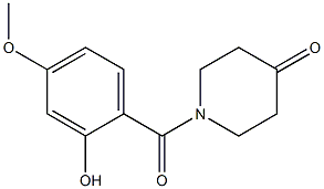 1-(2-hydroxy-4-methoxybenzoyl)piperidin-4-one