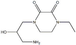 1-(3-amino-2-hydroxypropyl)-4-ethylpiperazine-2,3-dione