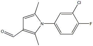 1-(3-chloro-4-fluorophenyl)-2,5-dimethyl-1H-pyrrole-3-carbaldehyde