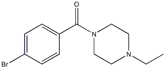 1-(4-bromobenzoyl)-4-ethylpiperazine Structural