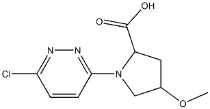 1-(6-chloropyridazin-3-yl)-4-methoxypyrrolidine-2-carboxylic acid