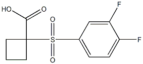 1-[(3,4-difluorophenyl)sulfonyl]cyclobutanecarboxylic acid