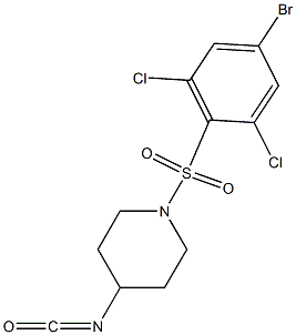 1-[(4-bromo-2,6-dichlorobenzene)sulfonyl]-4-isocyanatopiperidine