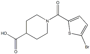 1-[(5-bromothiophen-2-yl)carbonyl]piperidine-4-carboxylic acid