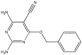 2,4-diamino-6-(benzyloxy)pyrimidine-5-carbonitrile Structural