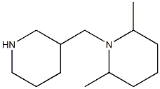 2,6-dimethyl-1-(piperidin-3-ylmethyl)piperidine Structural