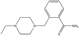 2-[(4-ethylpiperazin-1-yl)methyl]benzenecarbothioamide Structural