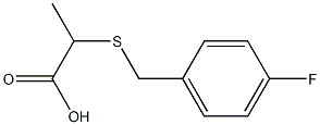 2-[(4-fluorobenzyl)thio]propanoic acid Structural