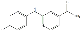 2-[(4-fluorophenyl)amino]pyridine-4-carbothioamide Structural