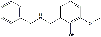 2-[(benzylamino)methyl]-6-methoxyphenol Structural