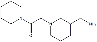 2-[3-(aminomethyl)piperidin-1-yl]-1-(piperidin-1-yl)ethan-1-one Structural