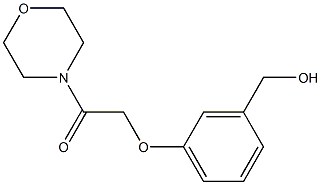 2-[3-(hydroxymethyl)phenoxy]-1-(morpholin-4-yl)ethan-1-one Structural