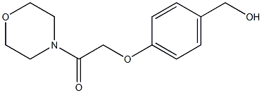 2-[4-(hydroxymethyl)phenoxy]-1-(morpholin-4-yl)ethan-1-one Structural