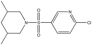 2-chloro-5-[(3,5-dimethylpiperidine-1-)sulfonyl]pyridine Structural