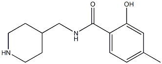 2-hydroxy-4-methyl-N-(piperidin-4-ylmethyl)benzamide Structural