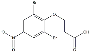 3-(2,6-dibromo-4-nitrophenoxy)propanoic acid Structural