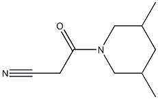 3-(3,5-dimethylpiperidin-1-yl)-3-oxopropanenitrile Structural