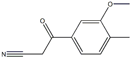 3-(3-methoxy-4-methylphenyl)-3-oxopropanenitrile Structural