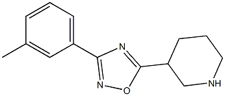 3-(3-methylphenyl)-5-(piperidin-3-yl)-1,2,4-oxadiazole