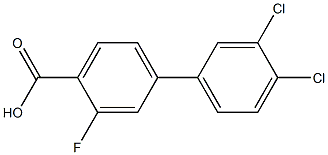 3',4'-dichloro-3-fluoro-1,1'-biphenyl-4-carboxylic acid Structural