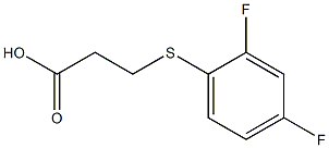 3-[(2,4-difluorophenyl)thio]propanoic acid Structural