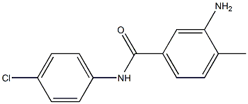 3-amino-N-(4-chlorophenyl)-4-methylbenzamide Structural