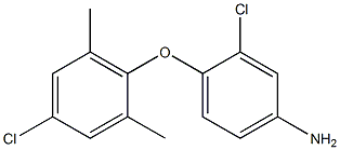 3-chloro-4-(4-chloro-2,6-dimethylphenoxy)aniline Structural