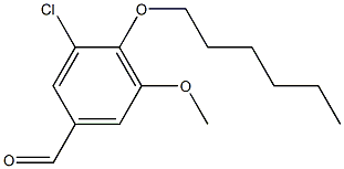 3-chloro-4-(hexyloxy)-5-methoxybenzaldehyde