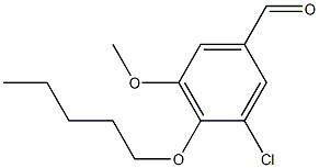 3-chloro-5-methoxy-4-(pentyloxy)benzaldehyde