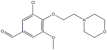 3-chloro-5-methoxy-4-[2-(morpholin-4-yl)ethoxy]benzaldehyde