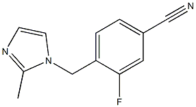 3-fluoro-4-[(2-methyl-1H-imidazol-1-yl)methyl]benzonitrile