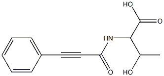 3-hydroxy-2-[(3-phenylprop-2-ynoyl)amino]butanoic acid Structural