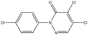 4,5-dichloro-2-(4-chlorophenyl)pyridazin-3(2H)-one Structural