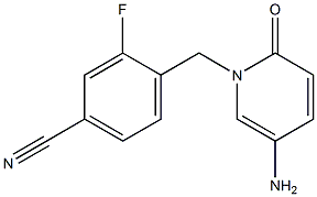 4-[(5-amino-2-oxo-1,2-dihydropyridin-1-yl)methyl]-3-fluorobenzonitrile