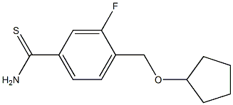 4-[(cyclopentyloxy)methyl]-3-fluorobenzenecarbothioamide