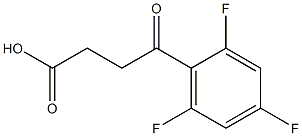 4-oxo-4-(2,4,6-trifluorophenyl)butanoic acid Structural